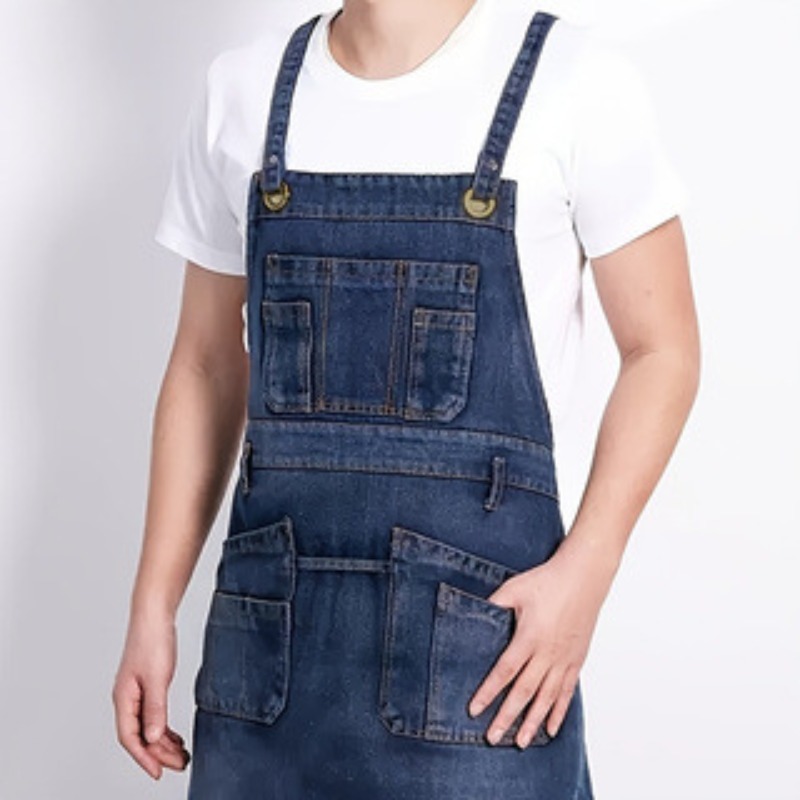 Home Cooking Work - Delantal vaquero de moda con múltiples