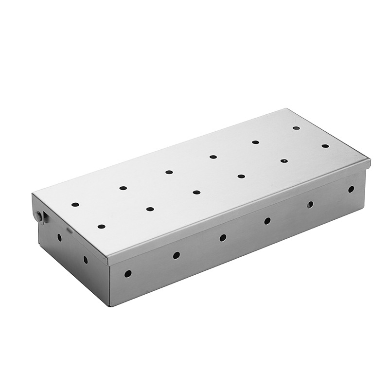 Smoker Box Wood Chip - Caja ahumadora de acero inoxidable para
