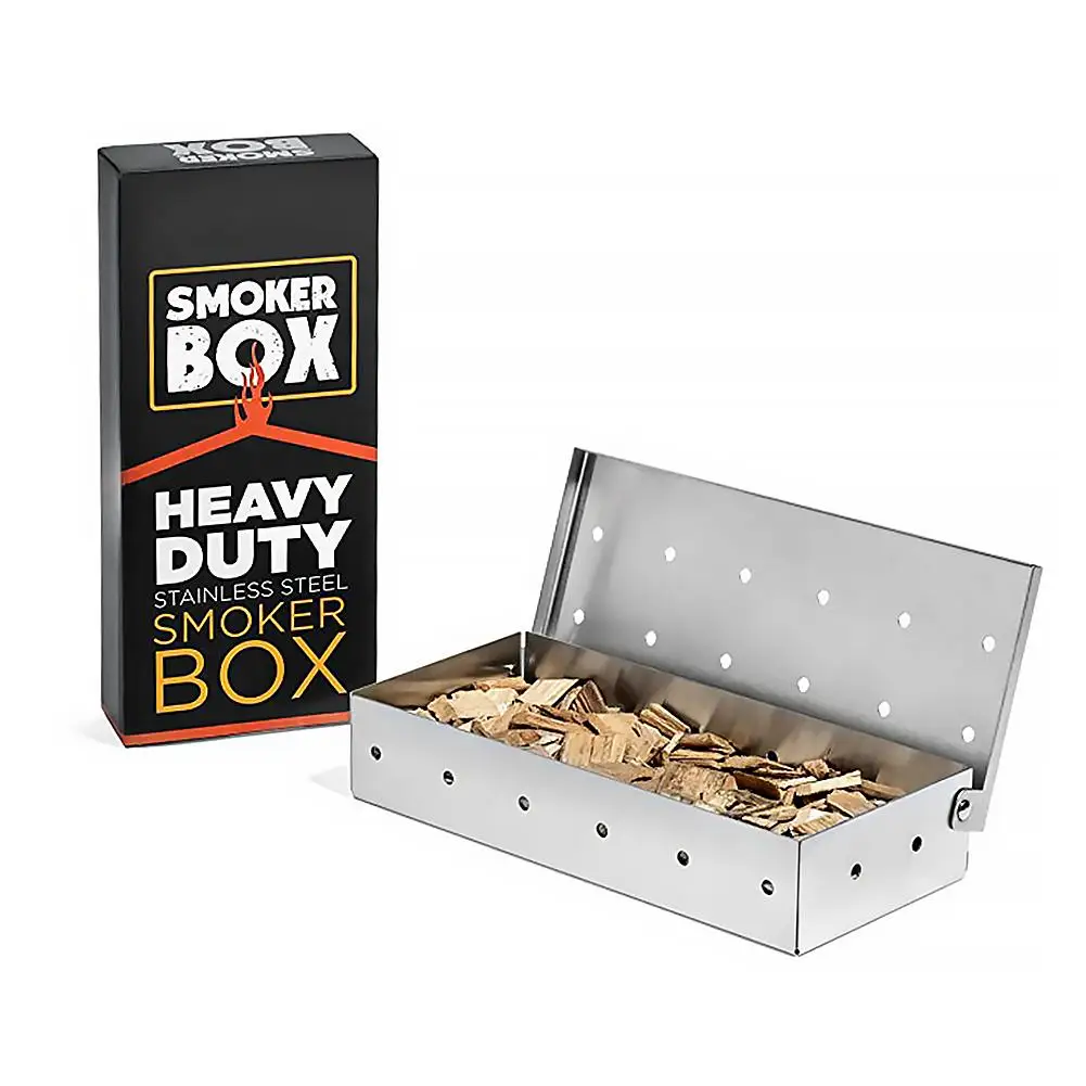 Smoker Box Wood Chip - HQ-caja ahumadora de Chips de madera