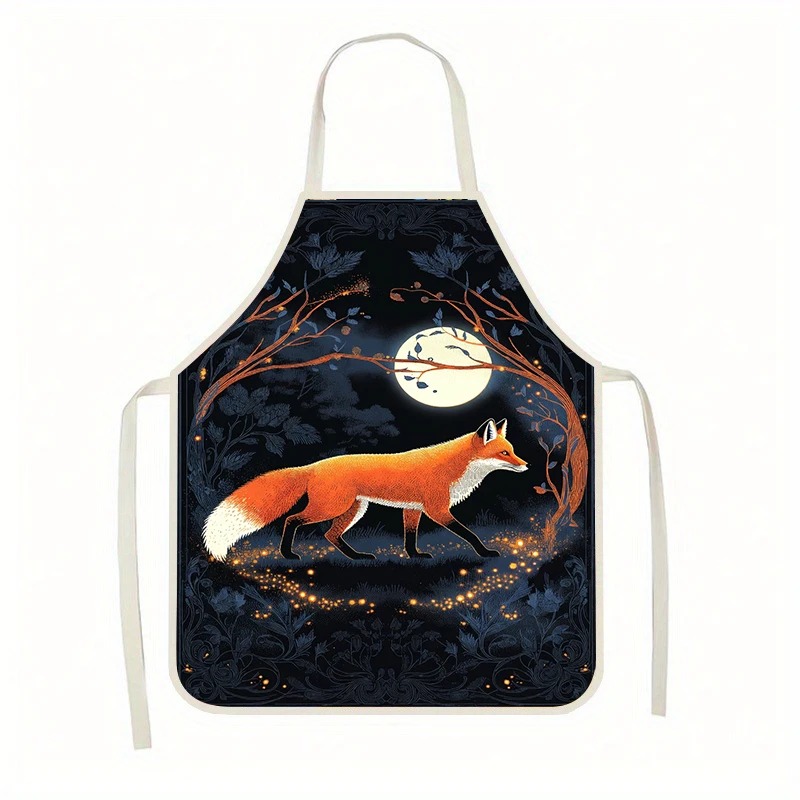 Home Cooking Chef - Delantal de Lino con Estampado 2D