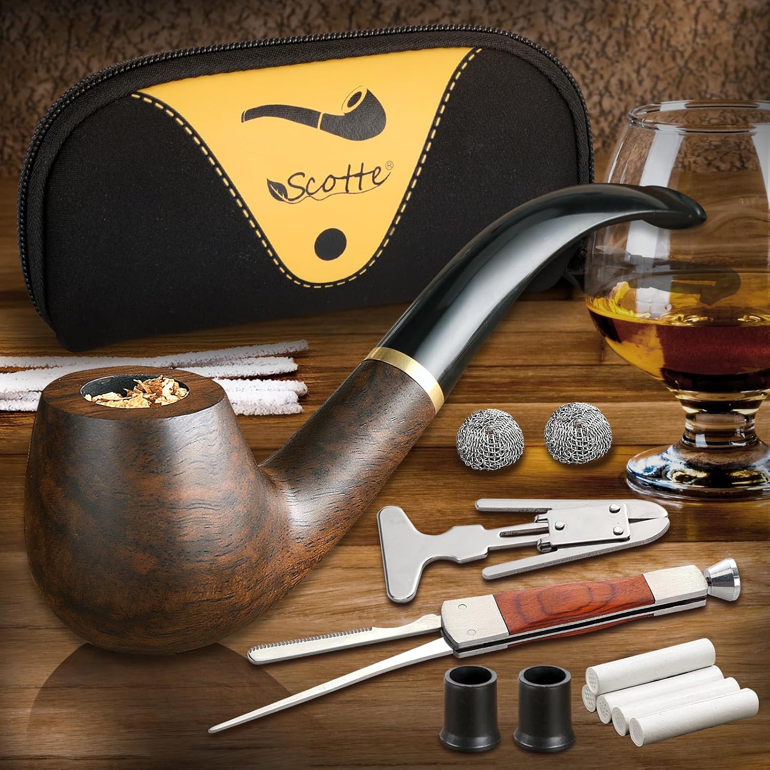 Smoker Box Wood Chip - Pipa de tabaco hecha a mano,