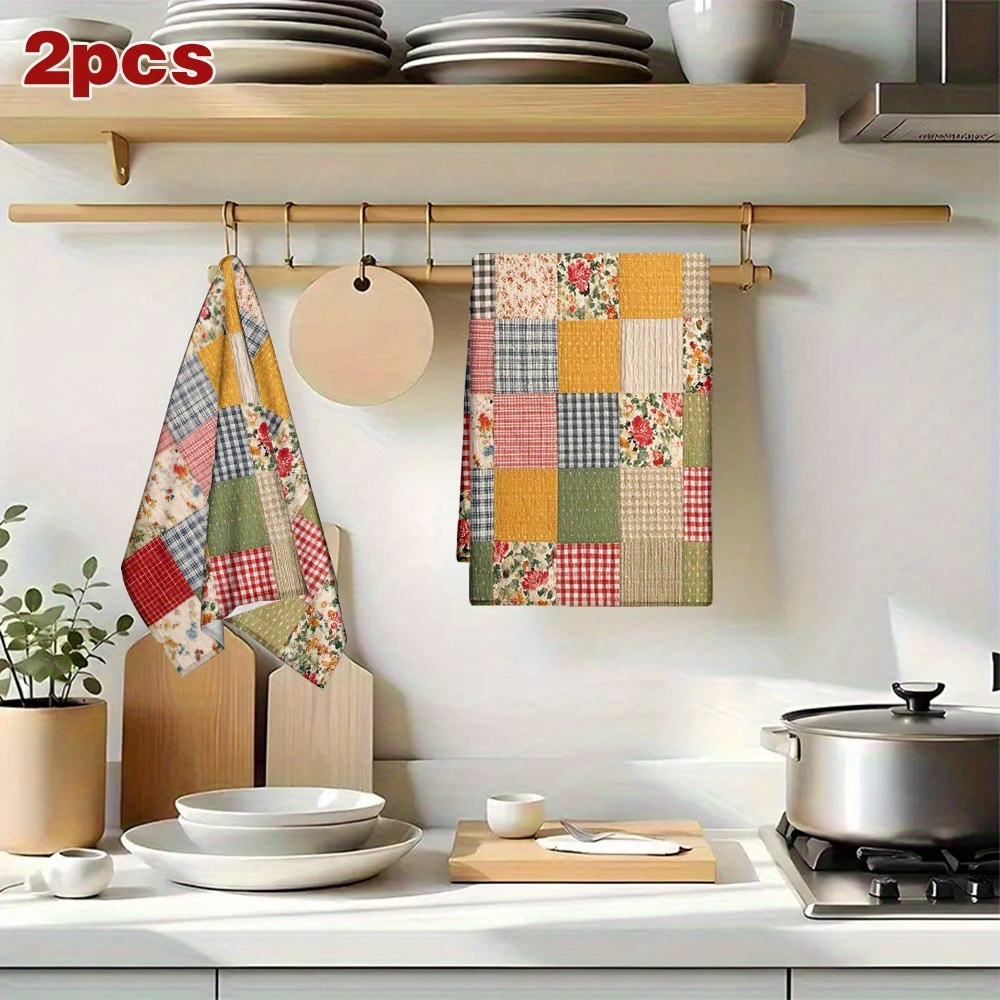 2 piezas, paños de cocina a cu - Home Cooking Is The Best reseña y precio