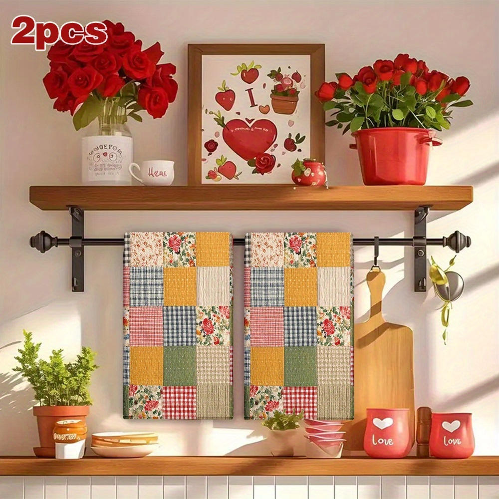 2 piezas, paños de cocina a cu - Home Cooking Is The Best reseña y precio