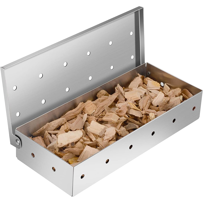 Caja ahumadora para barbacoa,  - Smoker Box Wood Chip reseña y precio