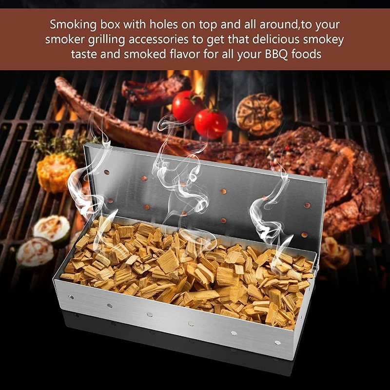 Caja Ahumadora de Acero Inoxid - Smoker Box Wood Chip reseña y precio