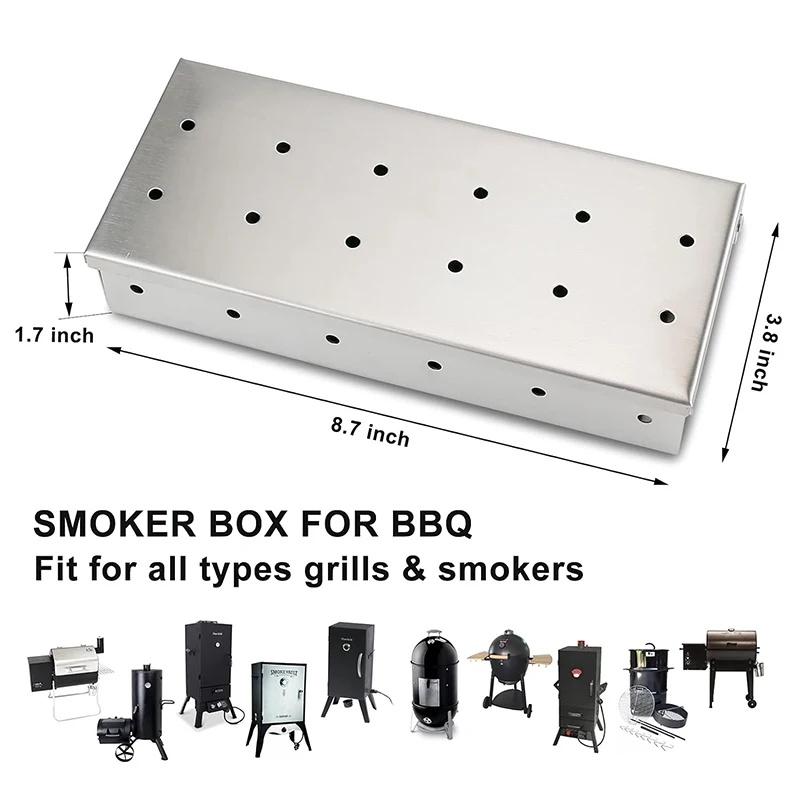Caja Ahumadora de Acero Inoxid - Smoker Box Wood Chip reseña y precio