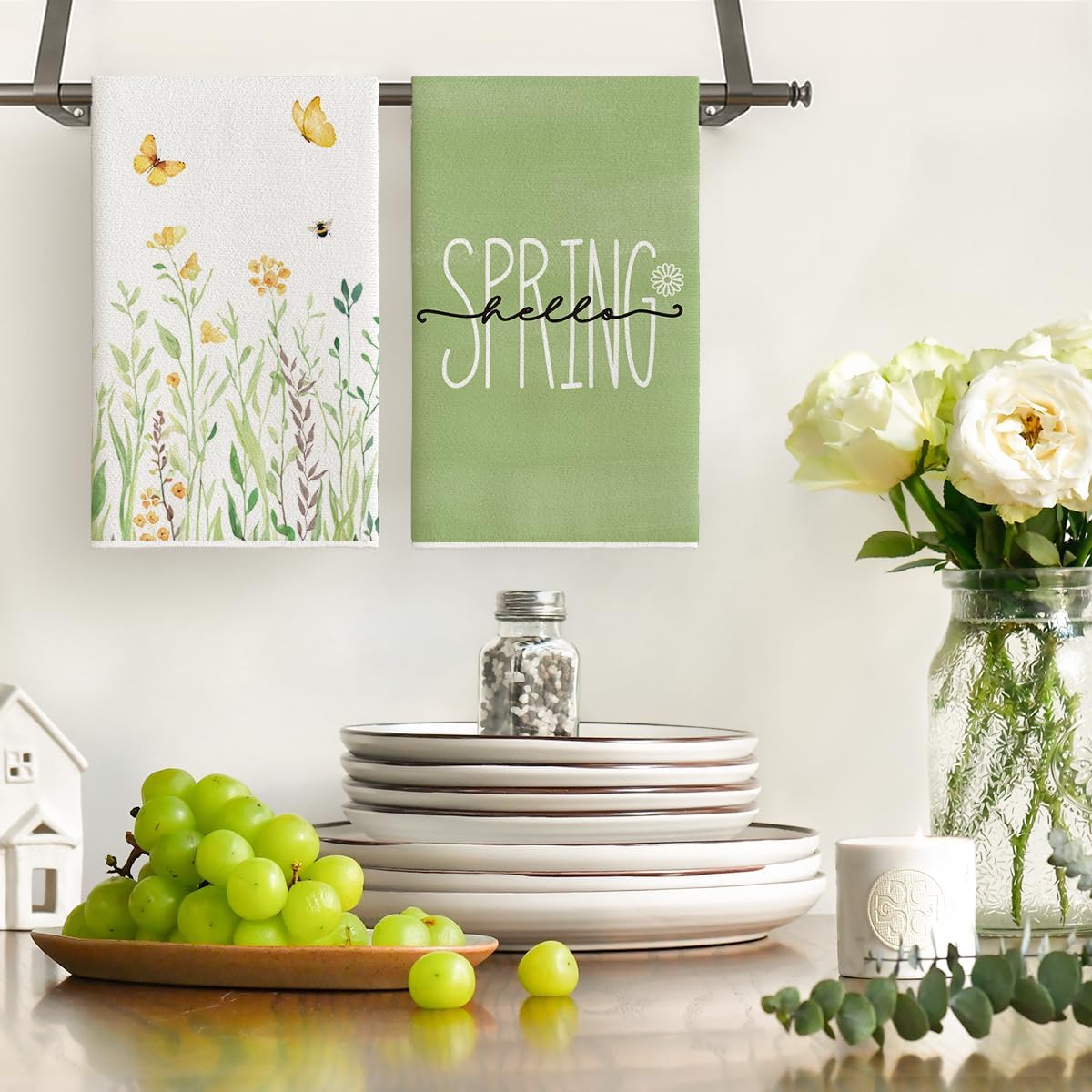 Juego de 4 toallas de cocina c - Home Cooking Is The Best reseña y precio
