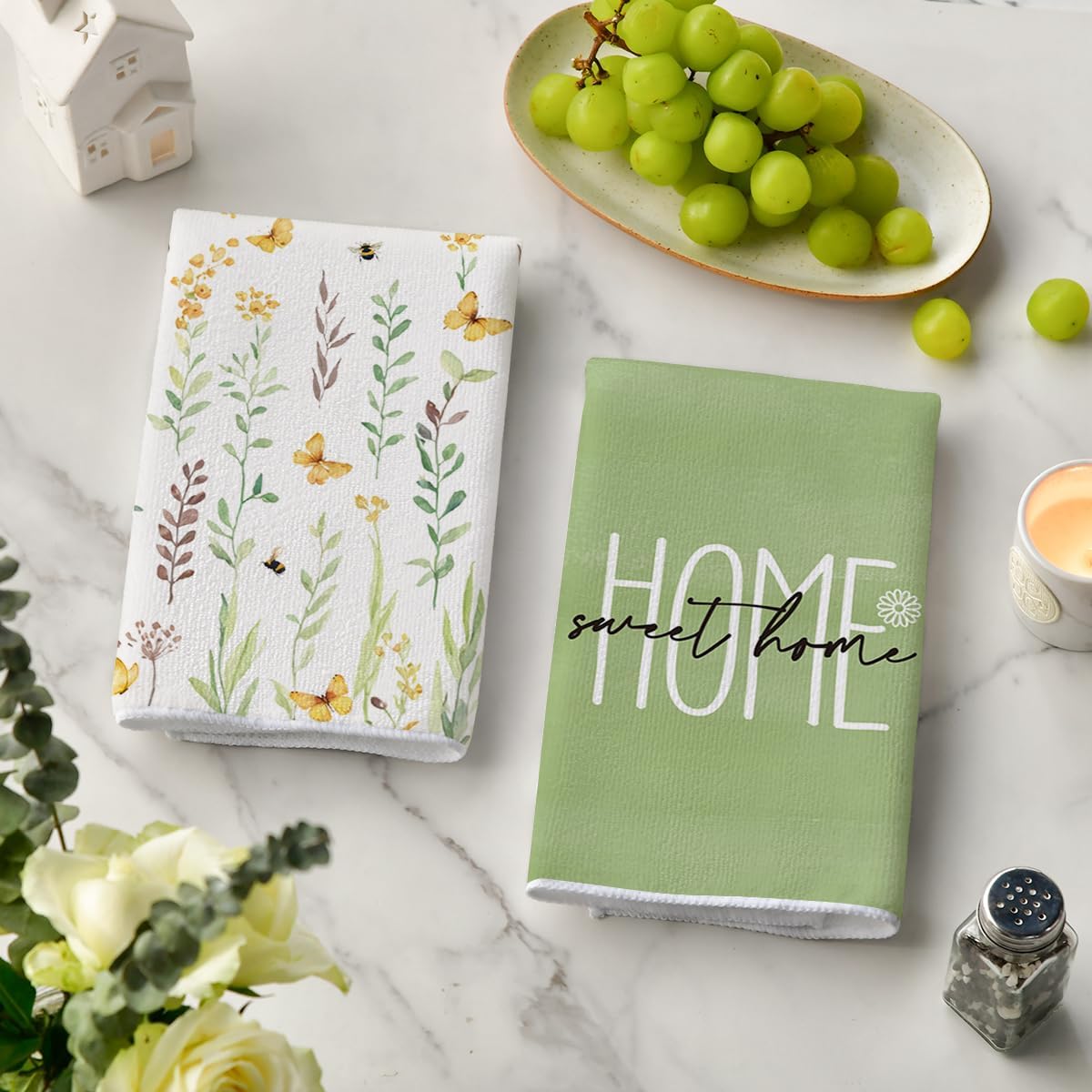 Juego de 4 toallas de cocina c - Home Cooking Is The Best reseña y precio