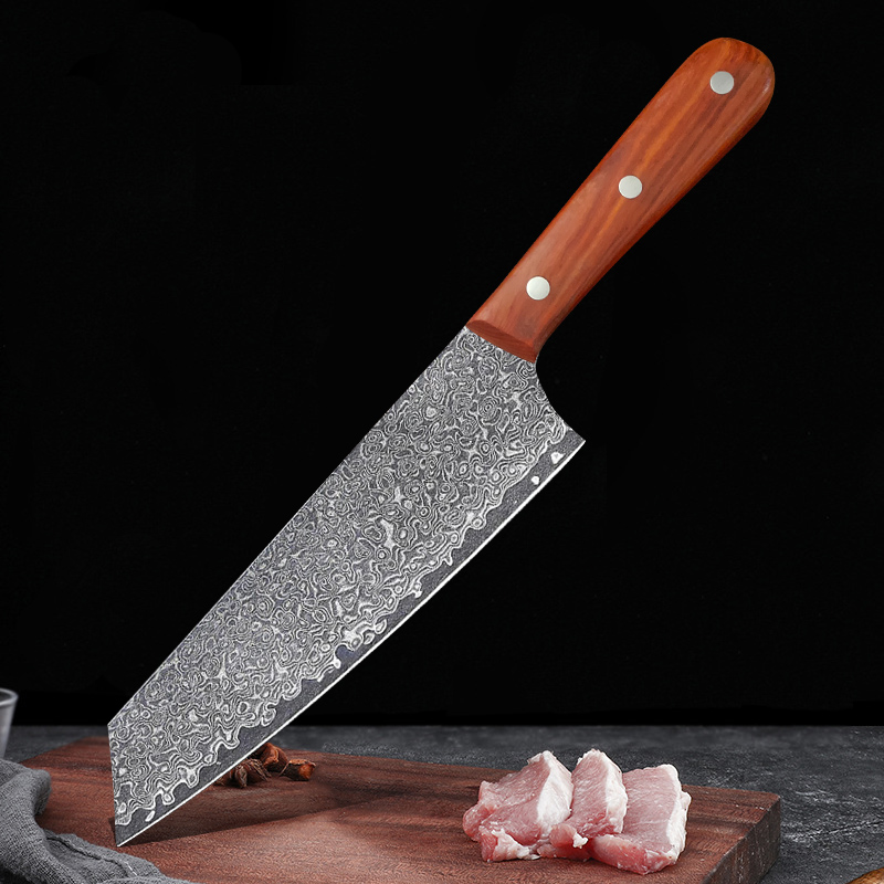 Cuchillo de Damasco profesiona - Home Cooking Chef reseña y precio