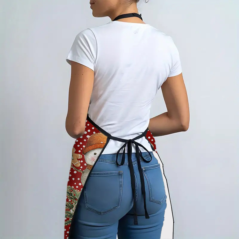 Delantal con estampado de muñe - Home Cooking Work reseña y precio